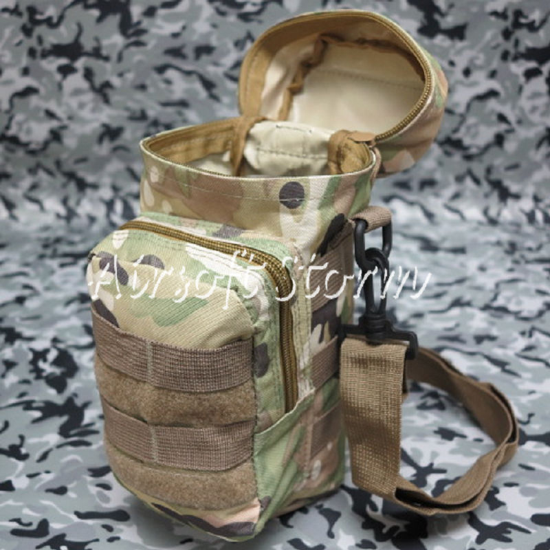 Airsoft SWAT Tactical Molle Water Bottle Utility Medic Pouch Multi Camo
