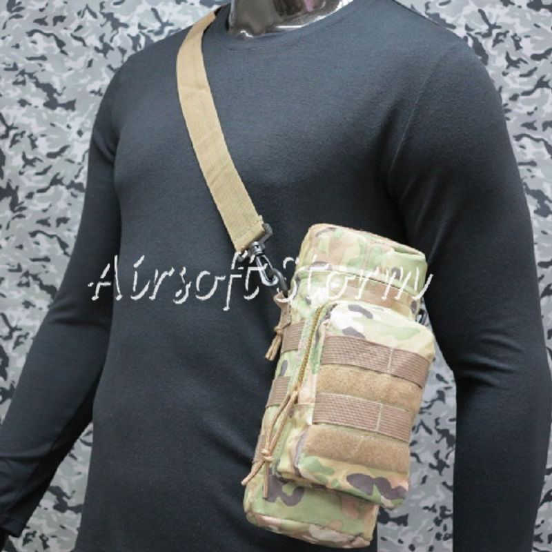 Airsoft SWAT Tactical Molle Water Bottle Utility Medic Pouch Multi Camo - Click Image to Close