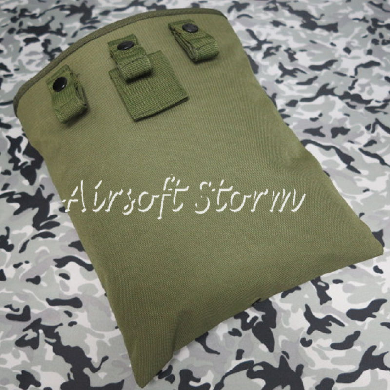 Airsoft Tactical Gear Molle Large Magazine Tool Drop Pouch Bag Olive Drab OD - Click Image to Close