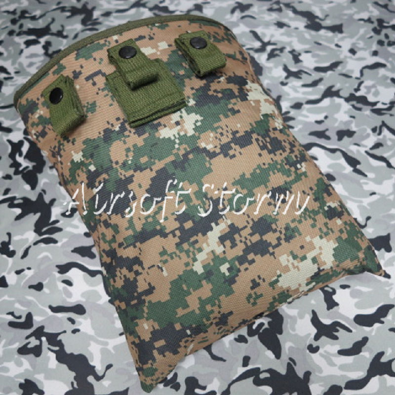 Airsoft Tactical Gear Molle Large Magazine Tool Drop Pouch Bag Woodland Digital Camo