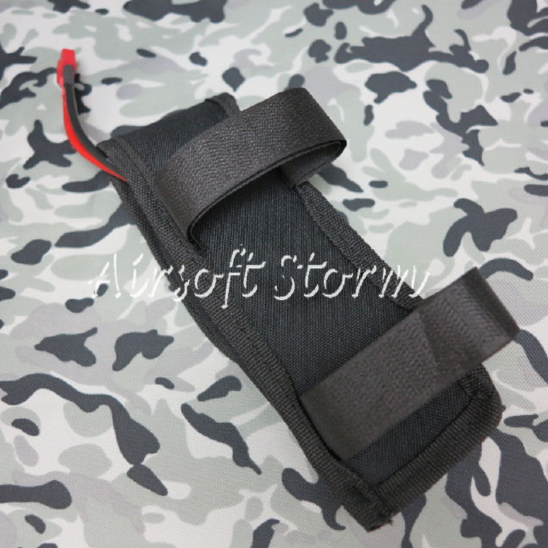 Airsoft Gear AEG External Large Battery Pouch Bag Pack Black - Click Image to Close