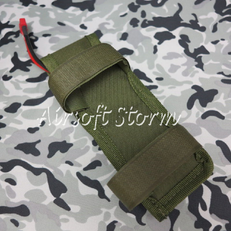 Airsoft Gear AEG External Large Battery Pouch Bag Pack Olive Drab OD - Click Image to Close
