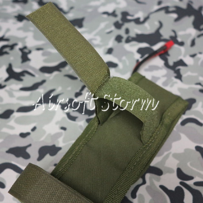 Airsoft Gear AEG External Large Battery Pouch Bag Pack Olive Drab OD