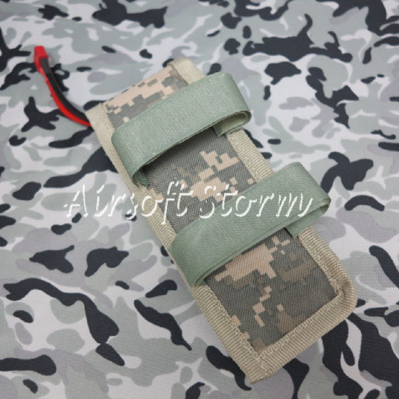 Airsoft Gear AEG External Large Battery Pouch Bag Pack ACU Digital Camo