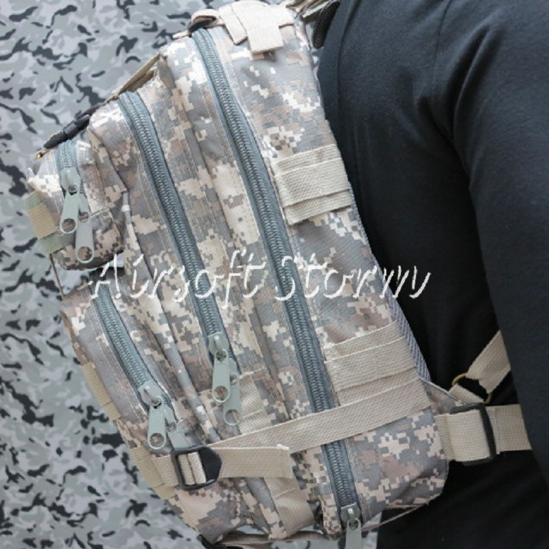 Level 3 Milspec Molle Assault Backpack Bag ACU Digital Camo - Click Image to Close