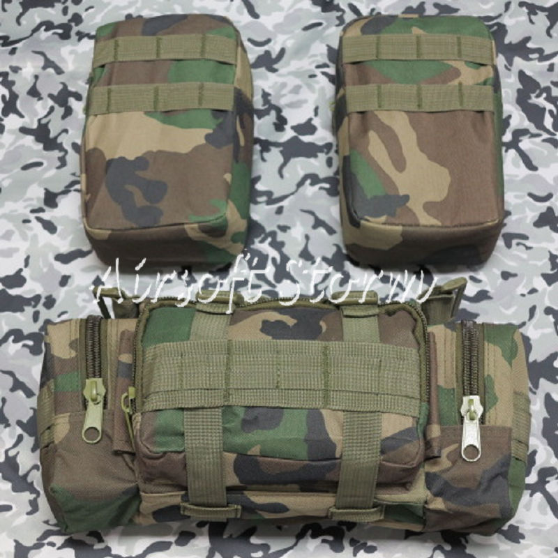 Airsoft SWAT CamelPack Tactical Molle Assault Backpack Bag Woodland Camo