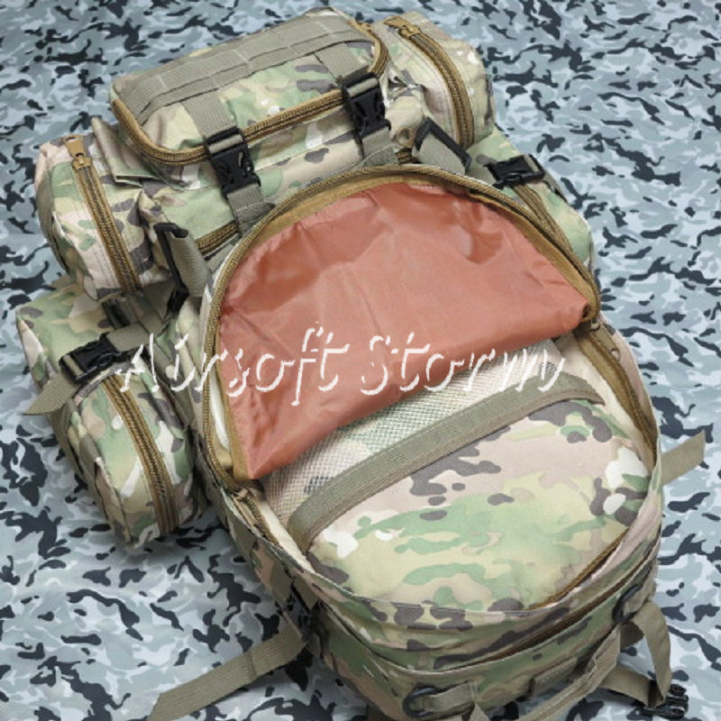 Airsoft SWAT CamelPack Tactical Molle Assault Backpack Bag Multi Camo - Click Image to Close