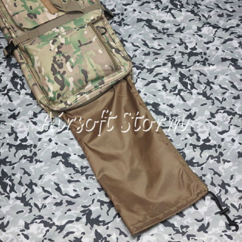 Airsoft SWAT Tactical Gear 33" Dual Rifle Carrying Case Gun Bag Multi Camo