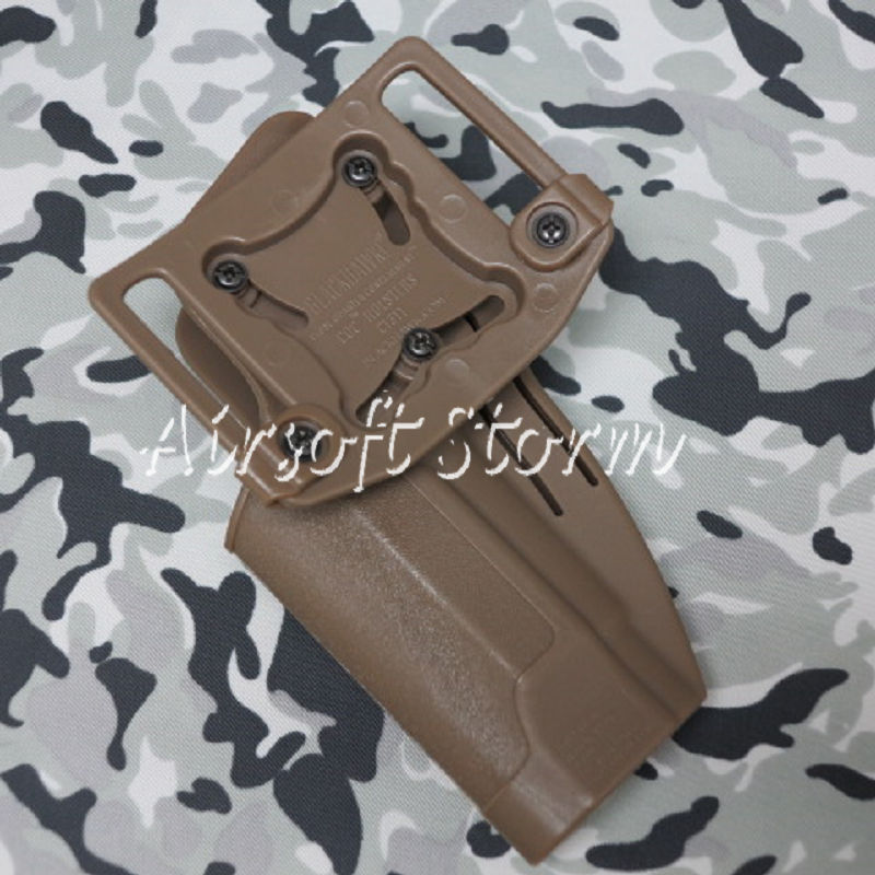 CQC Tactical Beretta 92/96 RH Pistol Paddle & Belt Holster Coyote Brown - Click Image to Close