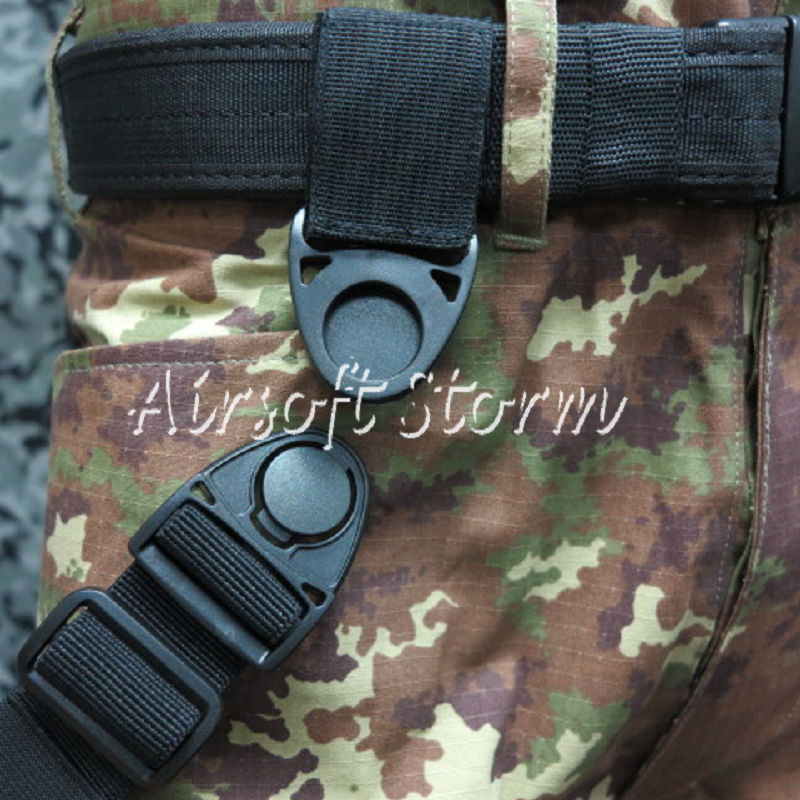 CQC SERPA Tactical SIG P220/P226 RH Drop Leg Holster with Magazine & Light Case Black