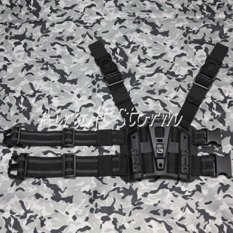 CQC SERPA Tactical SIG P220/P226 RH Drop Leg Holster with Magazine & Light Case Black