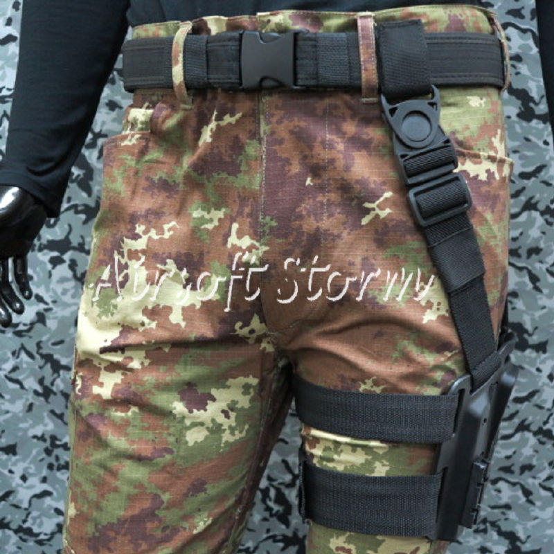 CQC SERPA Tactical Modular Drop Leg Holster Platform Panel Plate Black - Click Image to Close