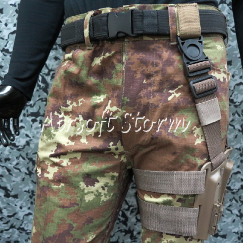 CQC SERPA Tactical Modular Drop Leg Holster Platform Panel Plate Desert Tan - Click Image to Close