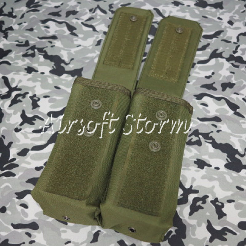 Airsoft SWAT Molle Assault Combat Double AK Magazine Pouch Olive Drab OD - Click Image to Close