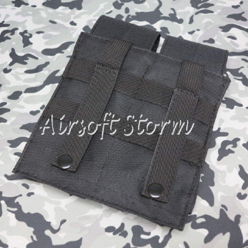 Airsoft SWAT Tactical Molle Assault Combat Double Magazine Pouch Black - Click Image to Close