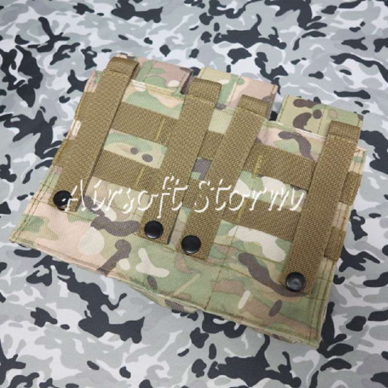 Airsoft SWAT Tactical Molle Assault Combat Triple Magazine Pouch Multi Camo - Click Image to Close