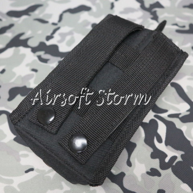 Airsoft SWAT Gear MPS Molle Open Top Magazine/Walkie Talkie Pouch Black - Click Image to Close
