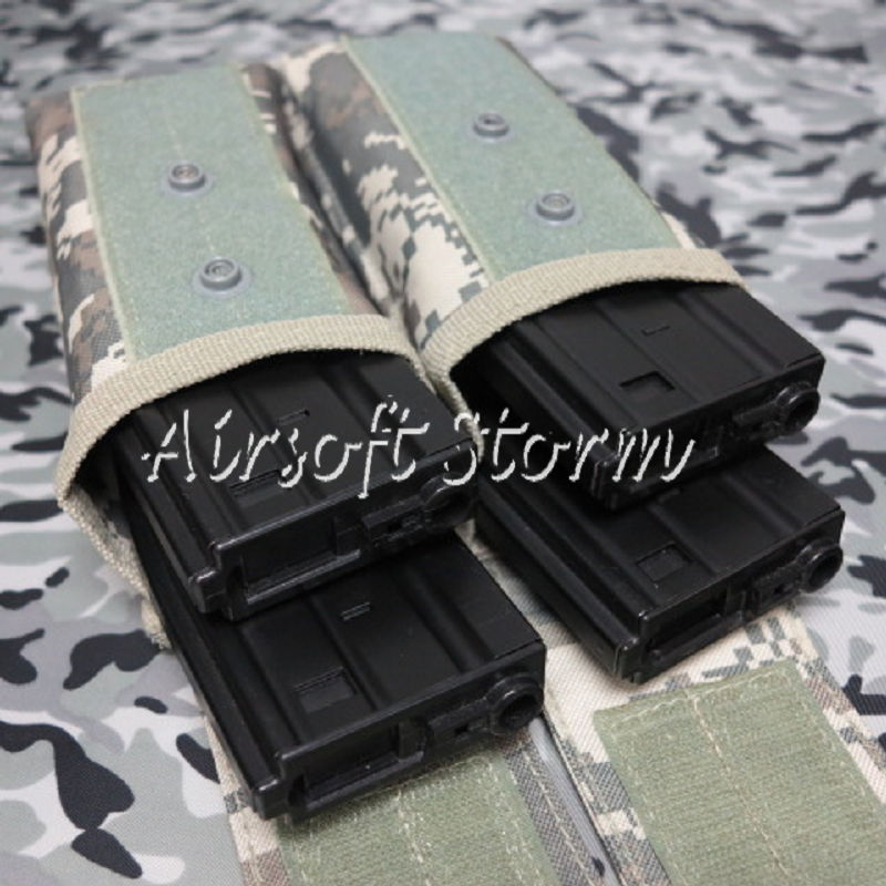 Airsoft SWAT Molle Assault Combat Double AK Magazine Pouch ACU Digital Camo