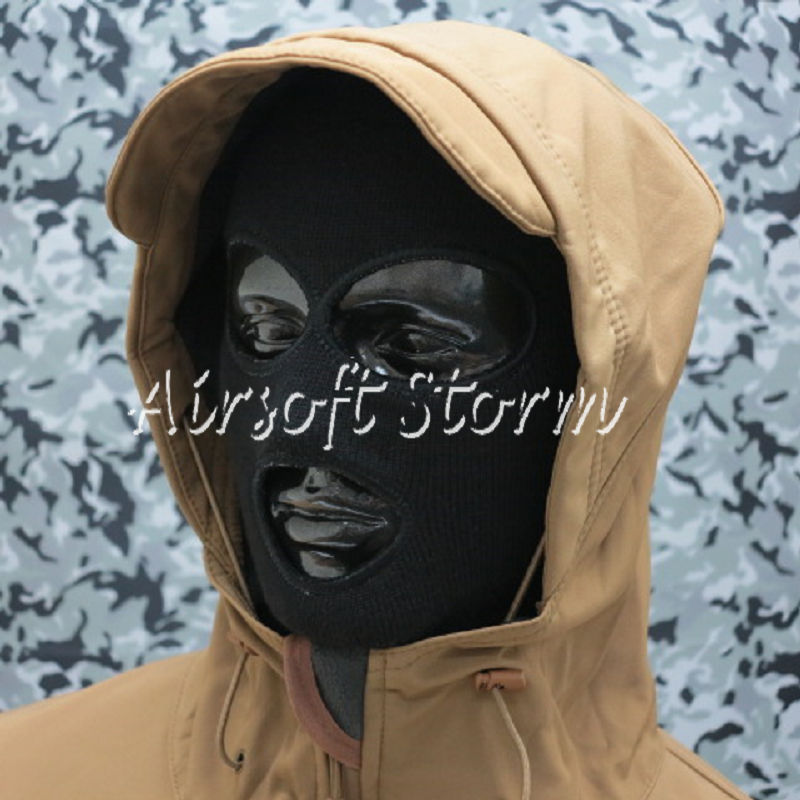 Stealth Hoodie Shark Skin Soft Shell Windproof & Waterproof Jacket Coyote Brown - Click Image to Close