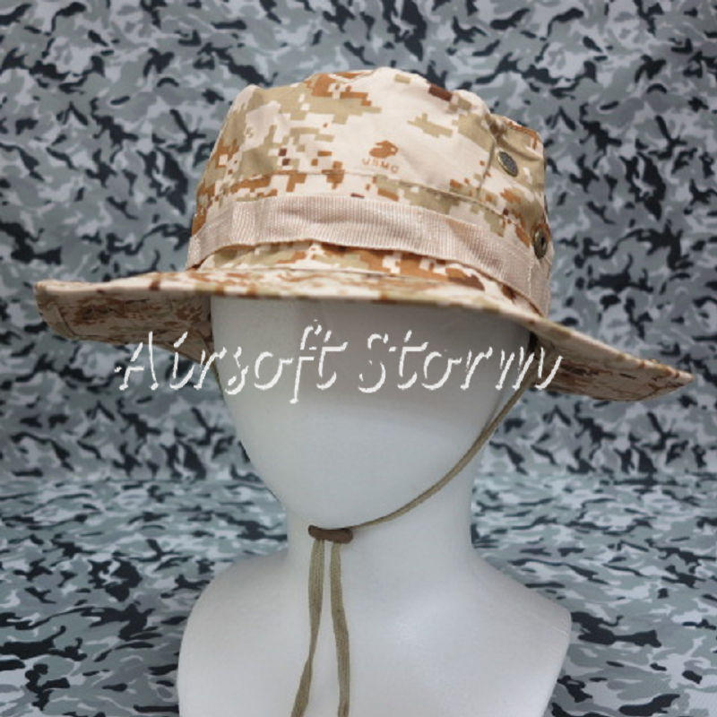 MIL-SPEC Marine Boonie Hat Cap Desert Digital Camo - Click Image to Close
