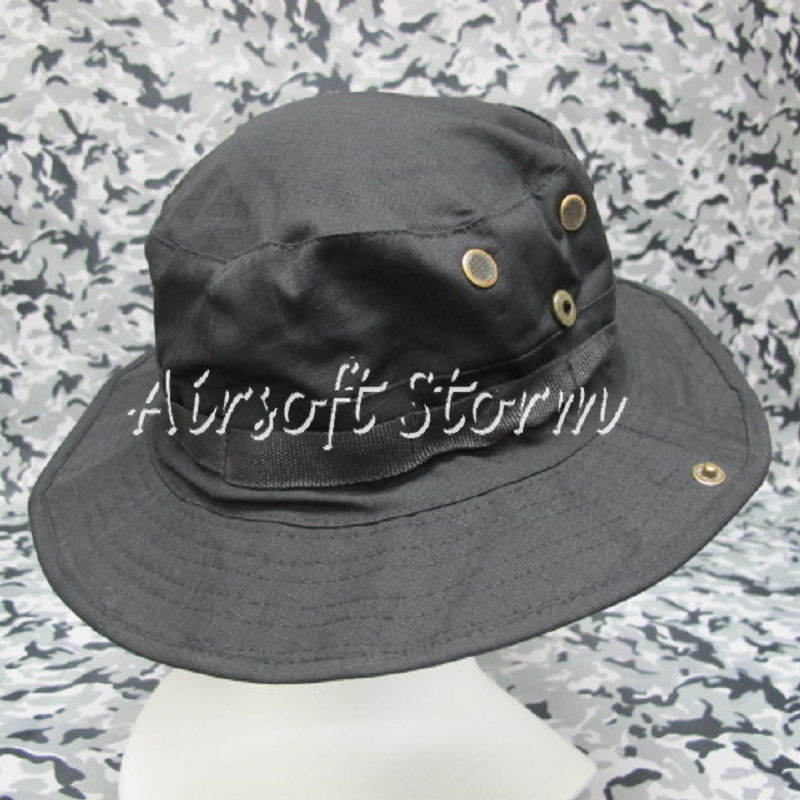 MIL-SPEC Marine Boonie Hat Cap Black