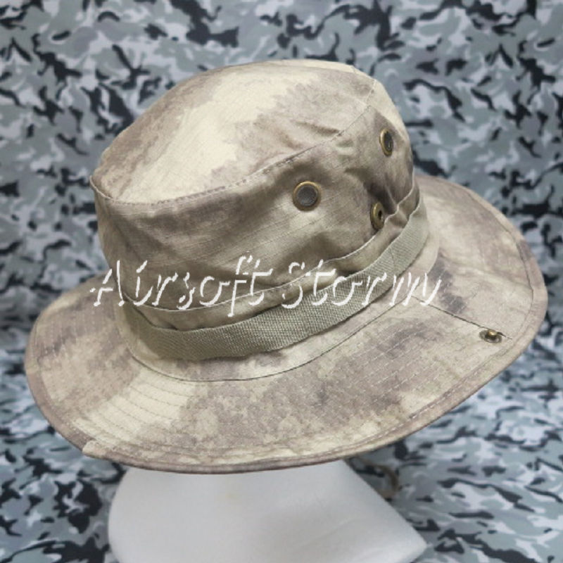 MIL-SPEC Marine Boonie Hat Cap A-TACS Camo - Click Image to Close