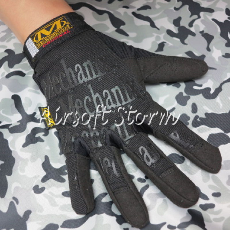 Airsoft SWAT Tactical Full Finger Outdoor Sport Gloves Black - Click Image to Close