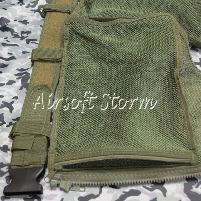 Deluxe Airsoft SWAT Tactical Gear Combat Mesh Vest Woodland Camo - Click Image to Close