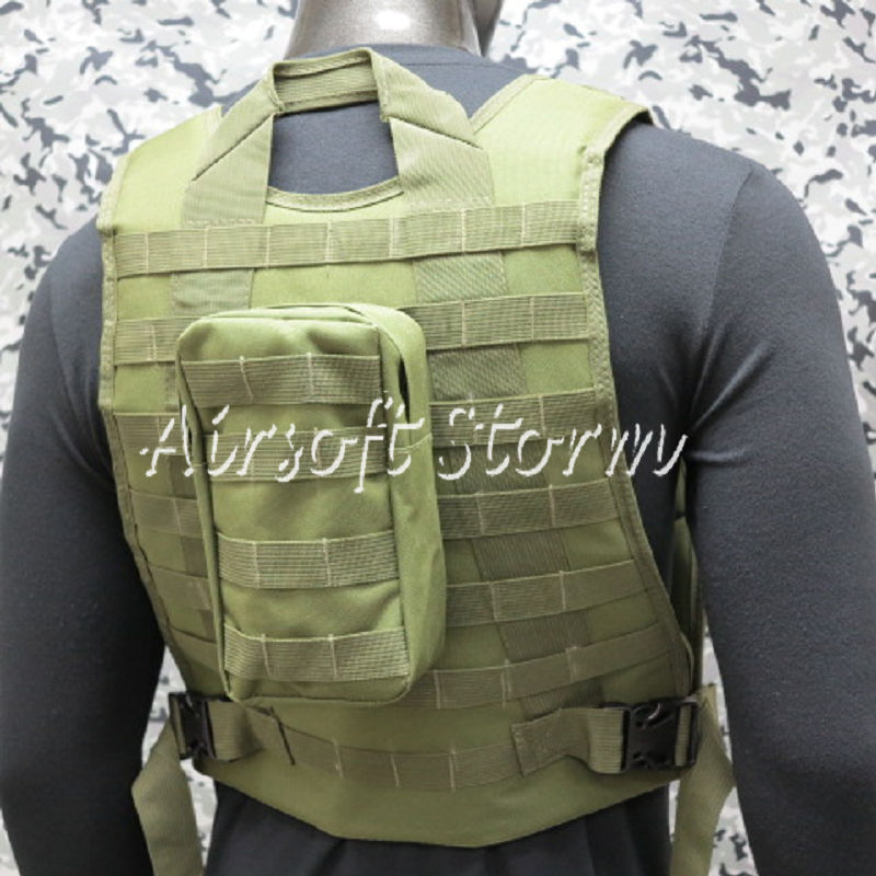 Airsoft SWAT Tactical Gear Marine Assault Plate Carrier Vest Olive Drab OD