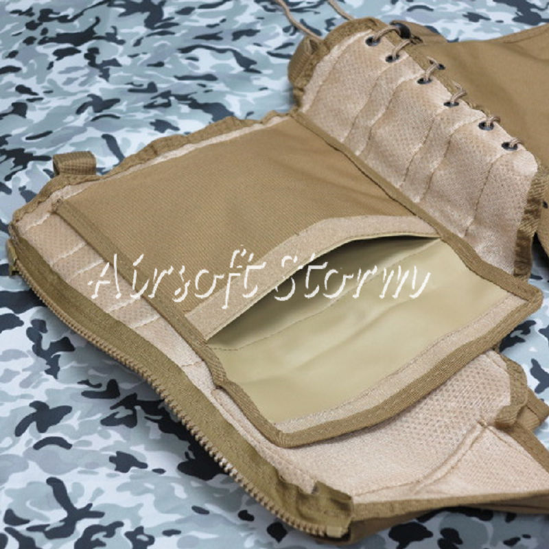 Airsoft SWAT Hunting Combat Tactical Assault Vest Coyote Brown - Click Image to Close