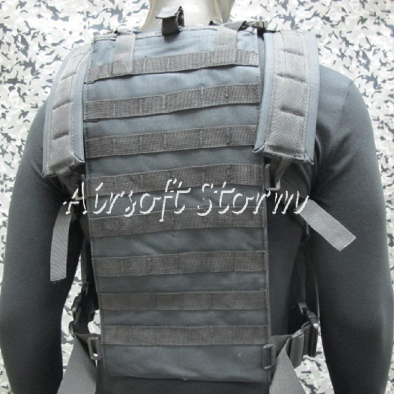 Airsoft SWAT Molle Canteen Hydration Combat RRV Vest Black - Click Image to Close