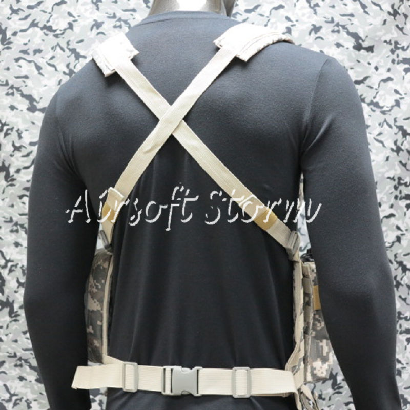Airsoft SWAT Gear FSBE LBV Load Bearing Molle Assault Vest ACU Digital Camo