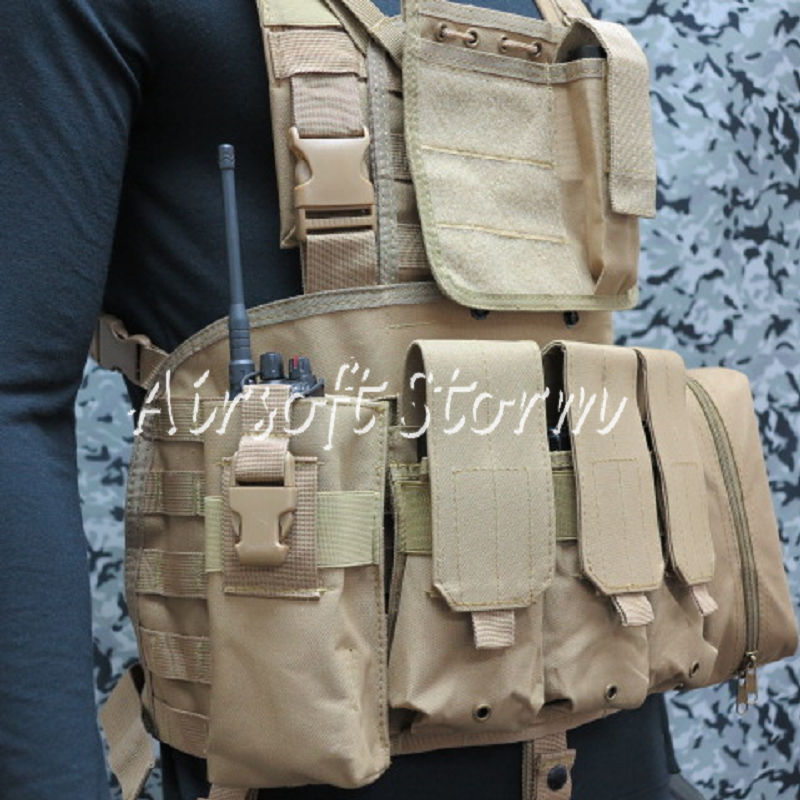 Airsoft SWAT Gear FSBE LBV Load Bearing Molle Assault Vest Coyote Brown