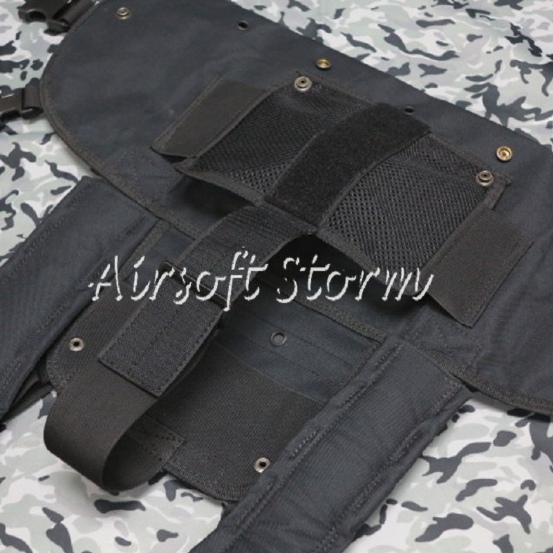 Airsoft SWAT Molle Tactical Gear Molle Combat RRV Platform Vest Black - Click Image to Close