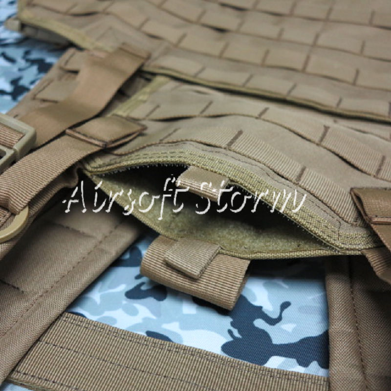Airsoft SWAT Molle Tactical Gear Molle Combat RRV Platform Vest Coyote Brown - Click Image to Close