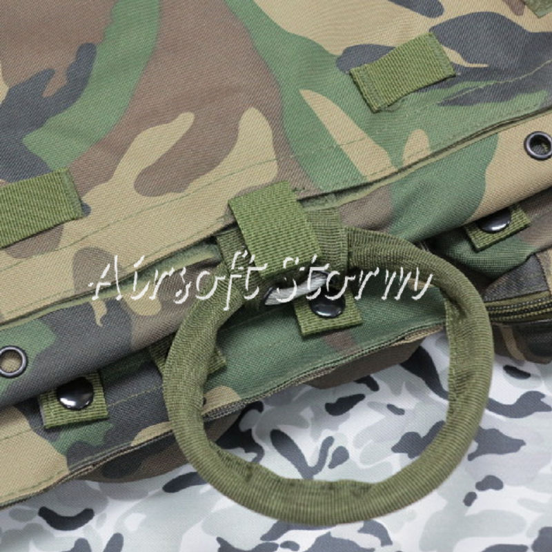 Airsoft Tactical Gear Molle Assault Plate Carrier Combat Vest Woodland Camo - Click Image to Close