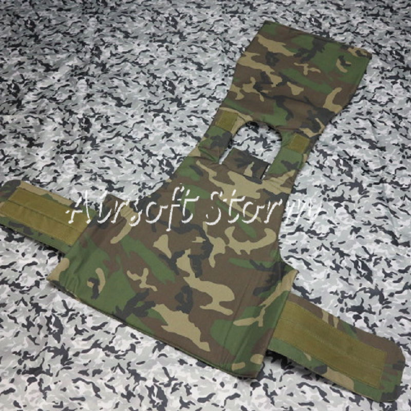 SWAT Black Hawk Down Body Armor Plate Tactical Carrier Vest Woodland Camo - Click Image to Close