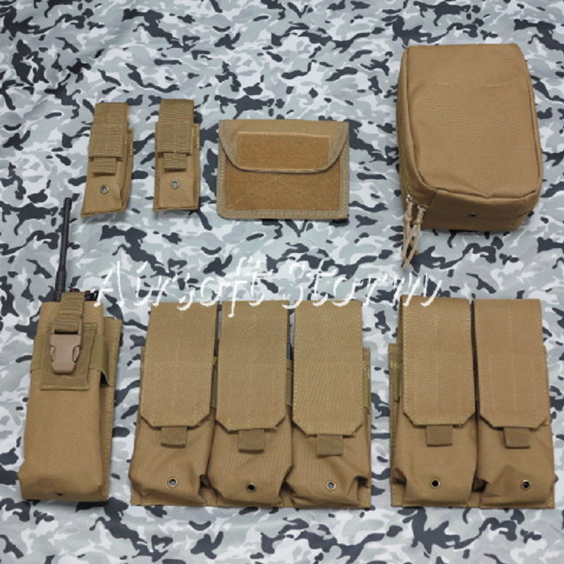 Airsoft SWAT Molle Combat Strike Plate Carrier CIRAS Vest Coyote Brown - Click Image to Close