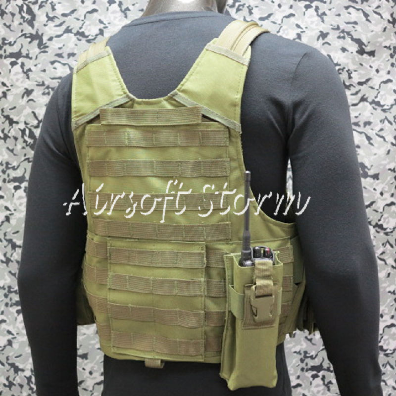 Airsoft SWAT Molle Combat Strike Plate Carrier CIRAS Vest Olive Drab OD