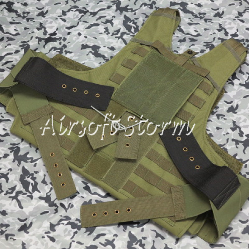 Airsoft SWAT Molle Combat Strike Plate Carrier CIRAS Vest Olive Drab OD - Click Image to Close