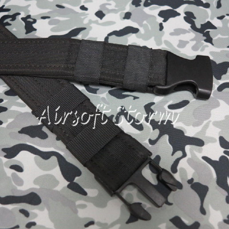 Airsoft SWAT Tactical Gear Combat BDU 1.5" Duty Belt Black - Click Image to Close