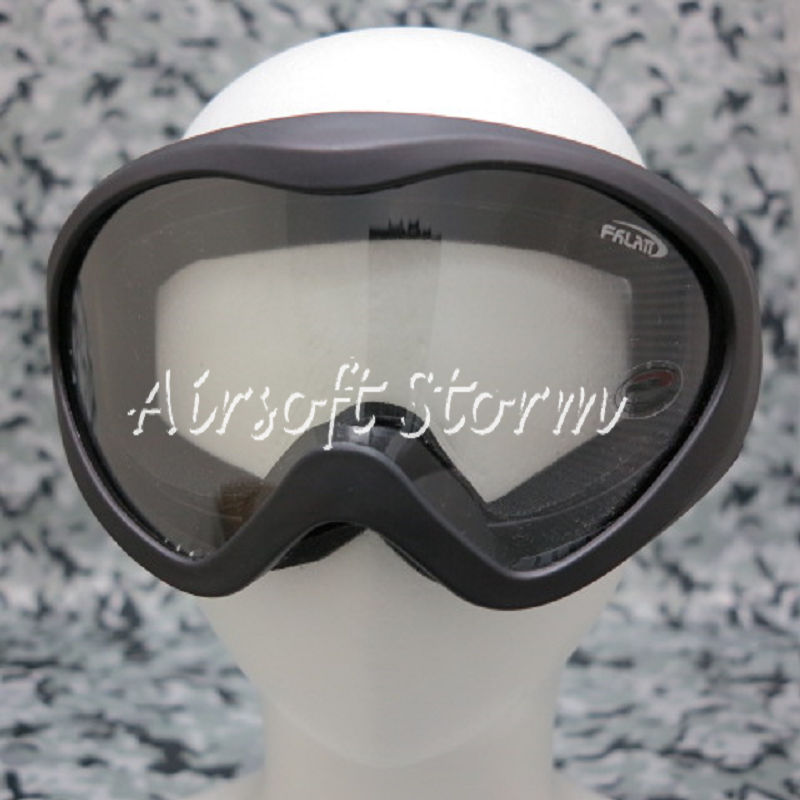 Airsoft SWAT UV400 Wind Dust Tactical Goggle Glasses Black Clear - Click Image to Close