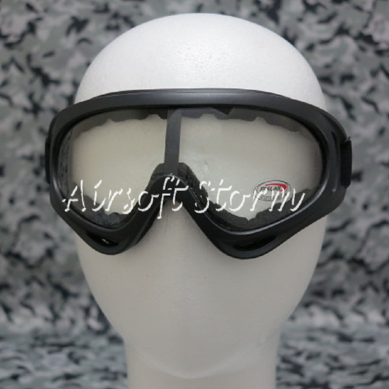 Airsoft SWAT UV X400 Wind Dust Tactical Goggle Glasses Clear - Click Image to Close