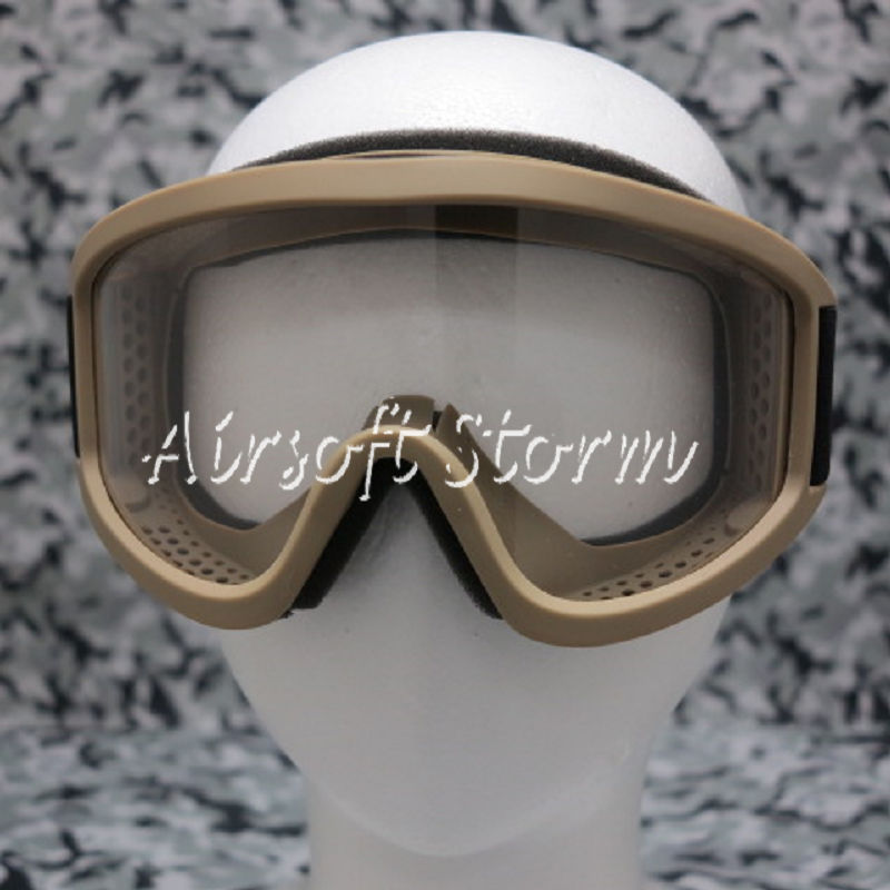 Airsoft SWAT Tactical X500 Goggle Glasses GX2000 Desert Tan - Click Image to Close