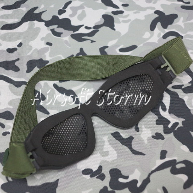 Airsoft SWAT Tactical No Fog Metal Mesh Goggle Glasses Black