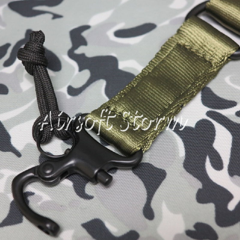 Airsoft SWAT Tactical Gear Single/Two Point MS2 Style Multi Mission Rifle Sling Olive Drab OD