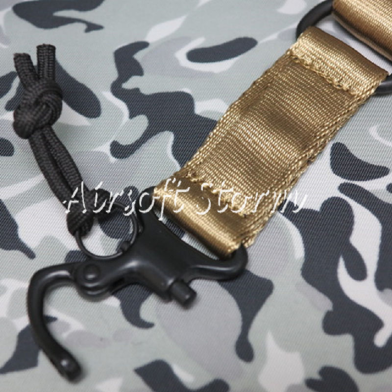 Airsoft SWAT Tactical Gear Single/Two Point MS2 Style Multi Mission Rifle Sling Desert Tan