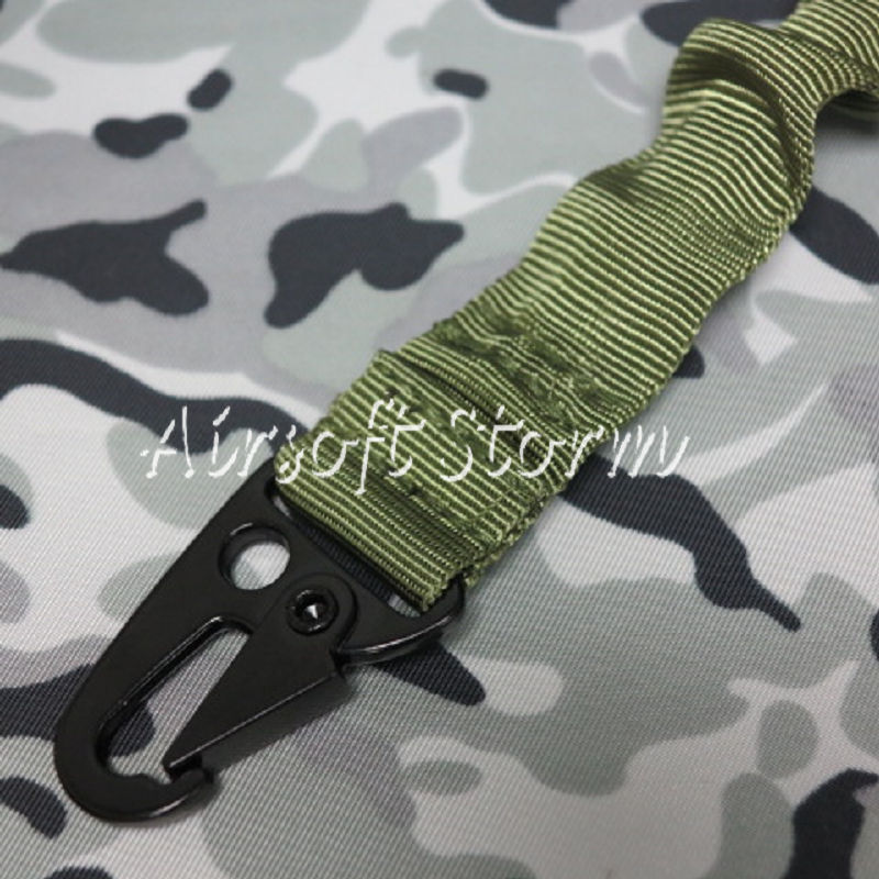 Airsoft SWAT Tactical Gear 2-Point Bungee Tactical Rifle Sling Olive Drab OD - Click Image to Close