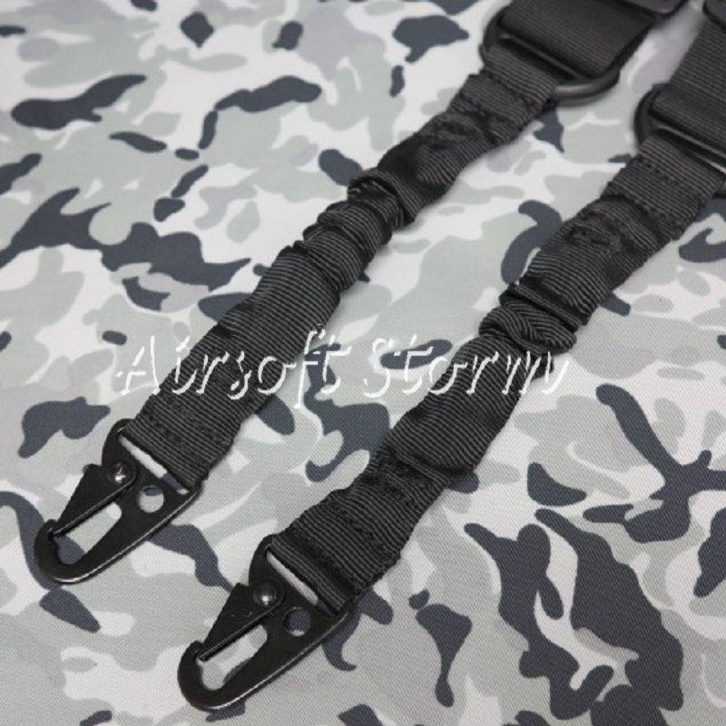 Airsoft SWAT Tactical Gear 2-Point Bungee Tactical Rifle Sling Black