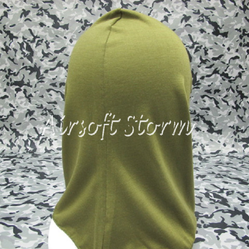 Airsoft SWAT Balaclava Hood 1 Hole Full Head Face Mask Protector Olive Drab OD - Click Image to Close